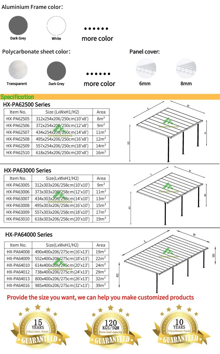 Outdoor Tent Garden Furniture Pergola Cover Roof Canopy