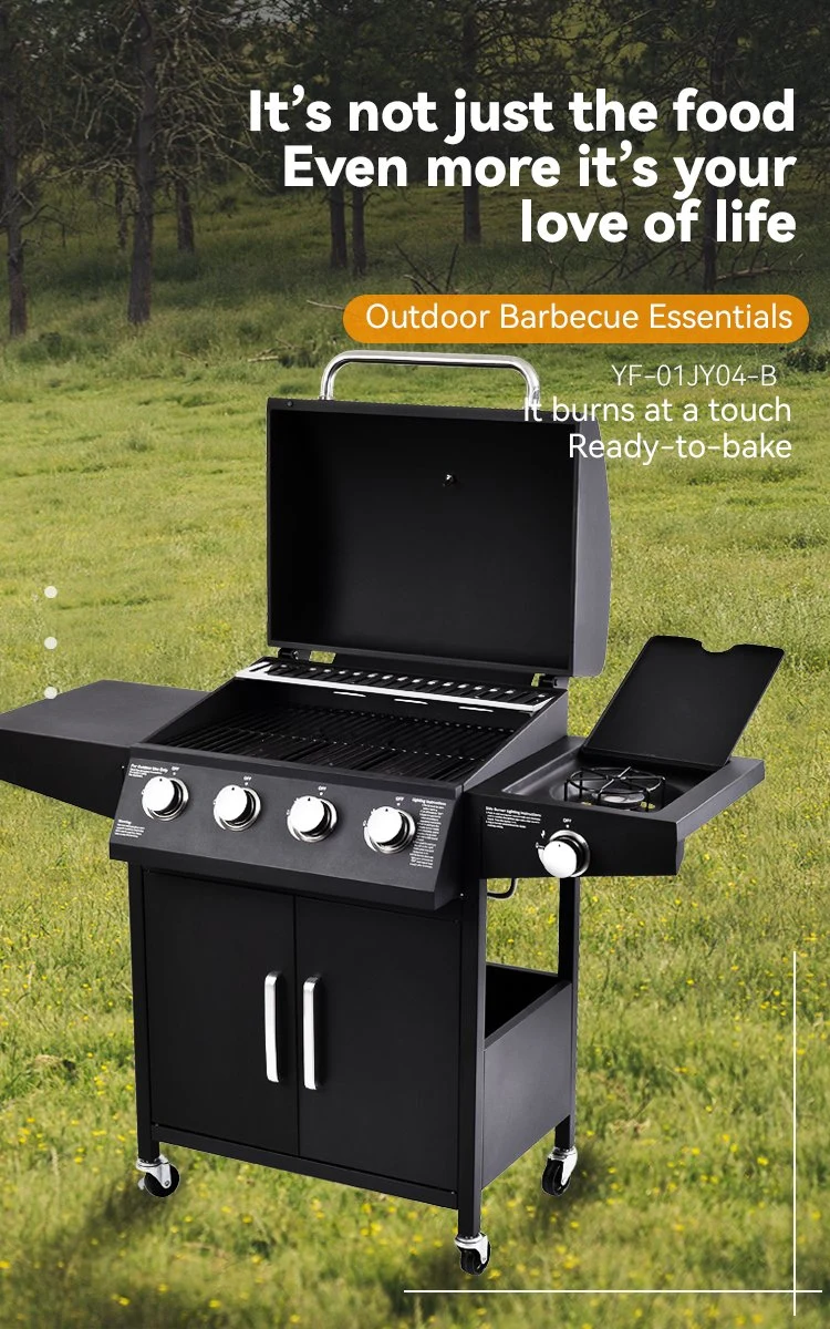 Wholesale Professional 4+1 Burners BBQ Gas Grill