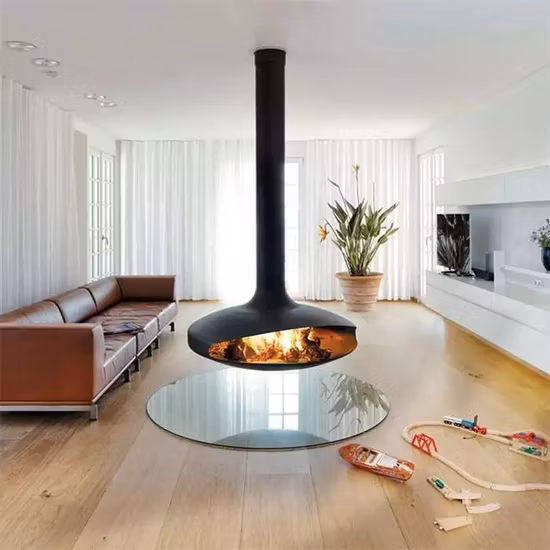 Steel Round Metal Custom Thickness Modern Simple Heater Fire Pit
