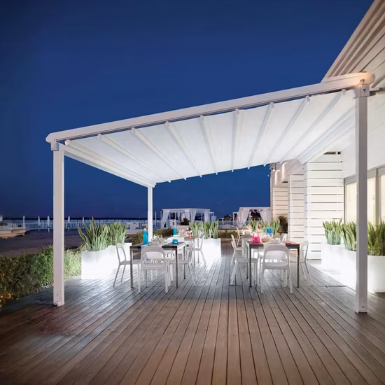 卸売格納式日よけ、PVC 電動日よけ、日よけ、屋外日よけ