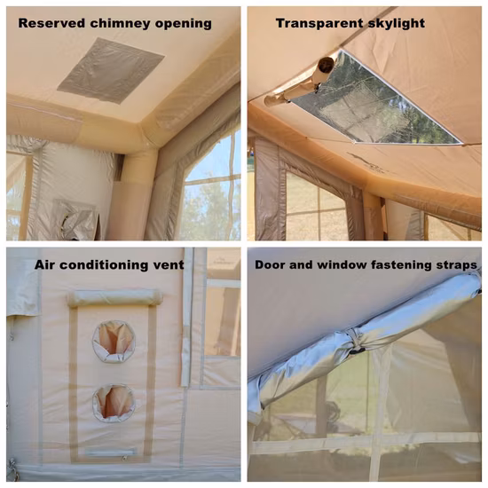 キャンピングカー、キャンプテント、キャンプテント用の気密インフレータブルキャンプテント